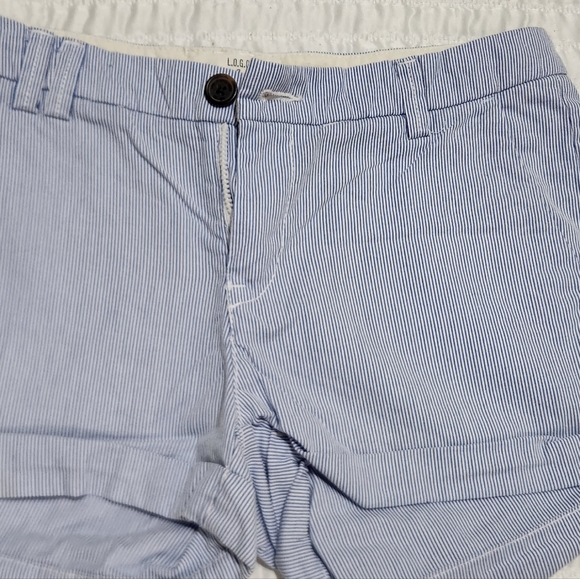 H&M BLUE STRIPE SHORTS SIZE 4 - Picture 4 of 15